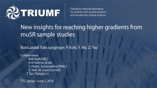 New insights for reaching higher gradients from  muSR sample studies