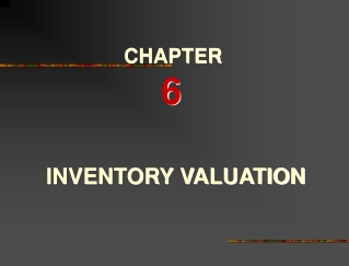 INVENTORY VALUATION