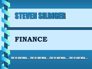 STEVEN SILBIGER