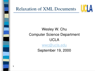 Relaxation of XML Documents