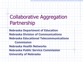 Collaborative Aggregation Partnership