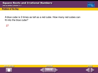 Square Roots and Irrational Numbers