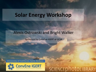 Solar Energy Workshop