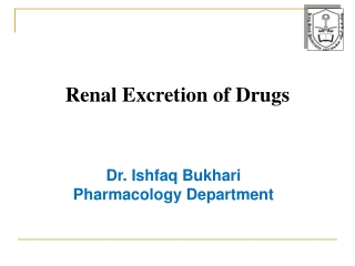 Renal Excretion of Drugs