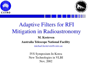 Adaptive Filters for RFI Mitigation in Radioastronomy