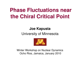 Phase Fluctuations near the Chiral Critical Point