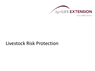 Livestock Risk Protection