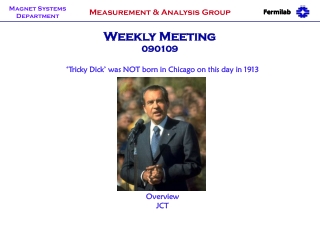 Weekly Meeting 090109
