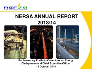 NERSA ANNUAL REPORT  2013/14