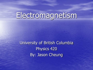 Electromagnetism