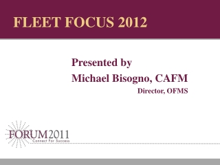 FLEET FOCUS 2012