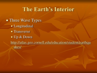 The Earth’s Interior