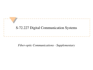 S-72.227 Digital Communication Systems