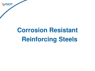 Corrosion Resistant            Reinforcing Steels