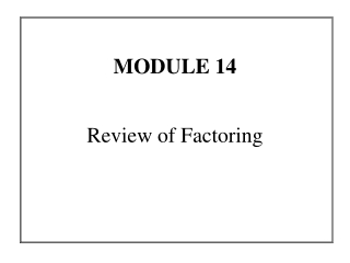 MODULE 14