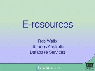 E-resources