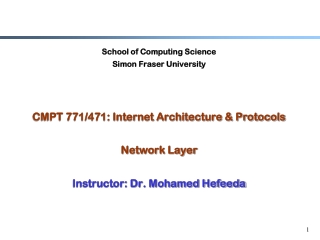 School of Computing Science Simon Fraser University