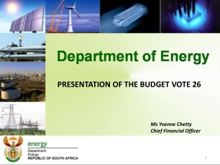 PRESENTATION OF THE BUDGET VOTE 26