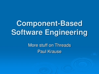 Component-Based Software Engineering