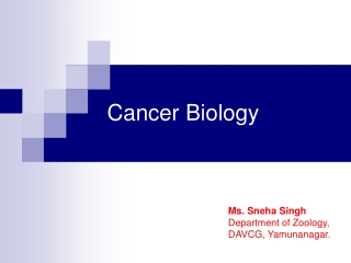 Cancer Biology