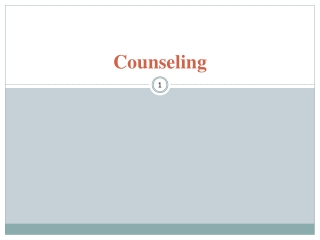 Counseling