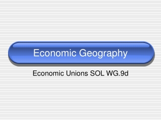 Economic Geography