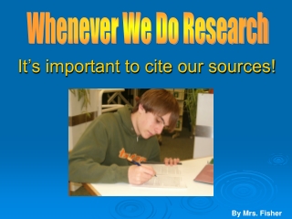 It’s important to cite our sources!