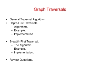 Graph Traversals