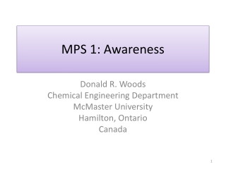 MPS 1: Awareness