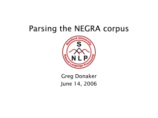 Parsing the NEGRA corpus