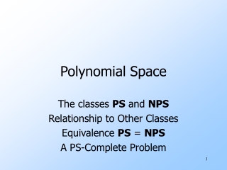 Polynomial Space