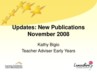 Updates: New Publications November 2008