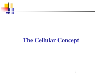 The Cellular Concept