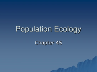 Population Ecology