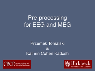 Pre-processing  for EEG and MEG