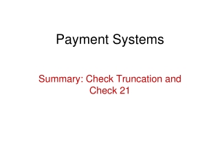 Payment Systems