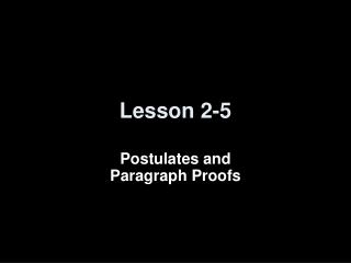 Lesson 2-5