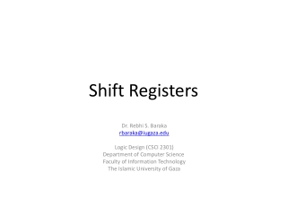 Shift Registers