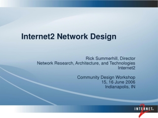 Internet2 Network Design