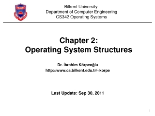 Chapter 2: Operating System Structures