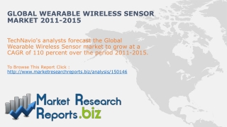 Wearable Wireless Sensor Market-Global Industry Size,Trends,