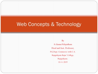 Web Concepts &amp; Technology