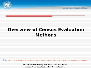 Overview of Census Evaluation Methods