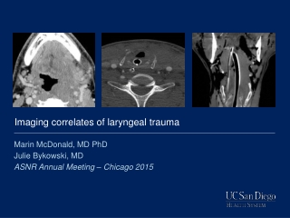 Marin McDonald, MD PhD  Julie Bykowski, MD ASNR Annual Meeting – Chicago 2015