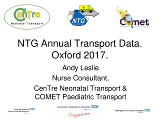 NTG Annual Transport Data. Oxford 2017.