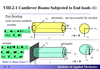 VIII.2-1  Cantilever Beams Subjected to End loads  (1)