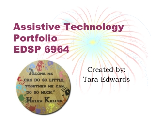 Assistive Technology Portfolio EDSP 6964