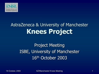 AstraZeneca &amp; University of Manchester Knees Project