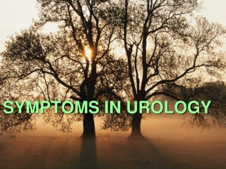 SYMPTOMS  IN UROLOGY