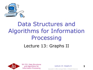 Data Structures and Algorithms for Information Processing